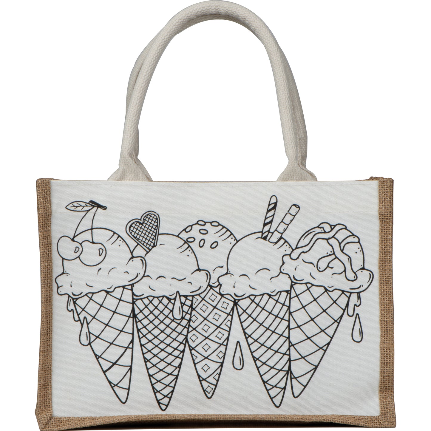 Jute Baumwolltasche zum Ausmalen ELISA