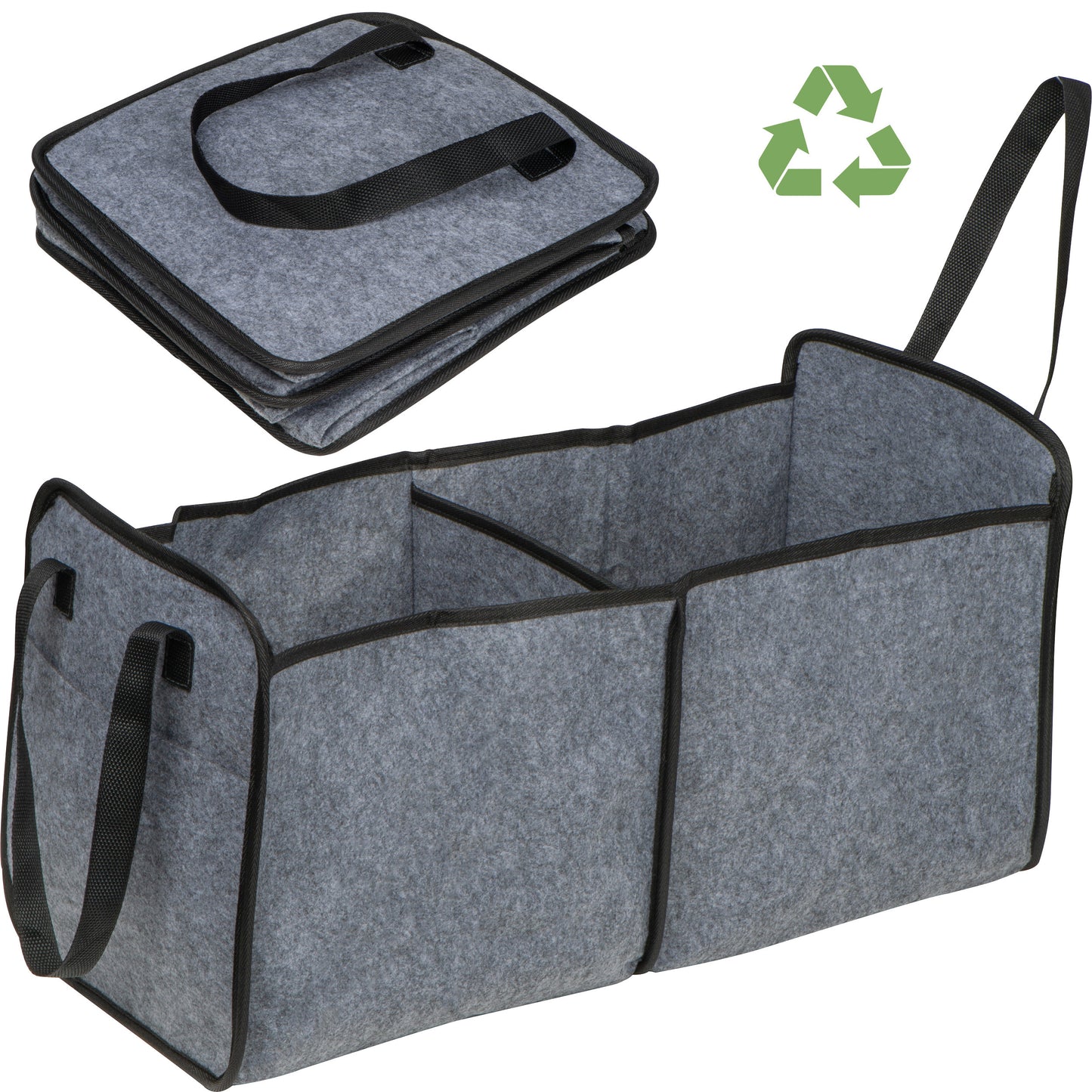 Einkaufs- und Kofferraumtasche aus recycelten Kunststoffen DIETER