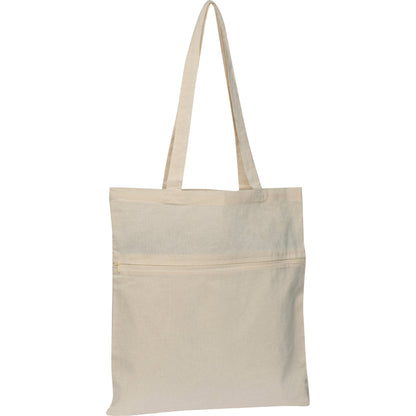 Baumwolltasche mit Reißverschlussfach NORBERT