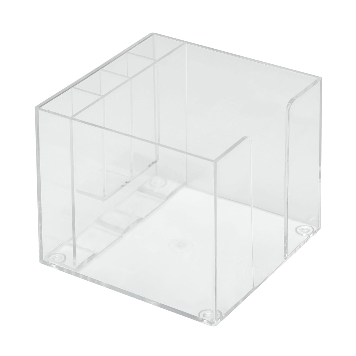 Zettelbox mit Köcher "Epsilon" glasklar