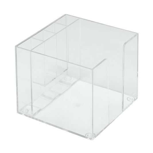 Zettelbox mit Köcher "Epsilon" glasklar