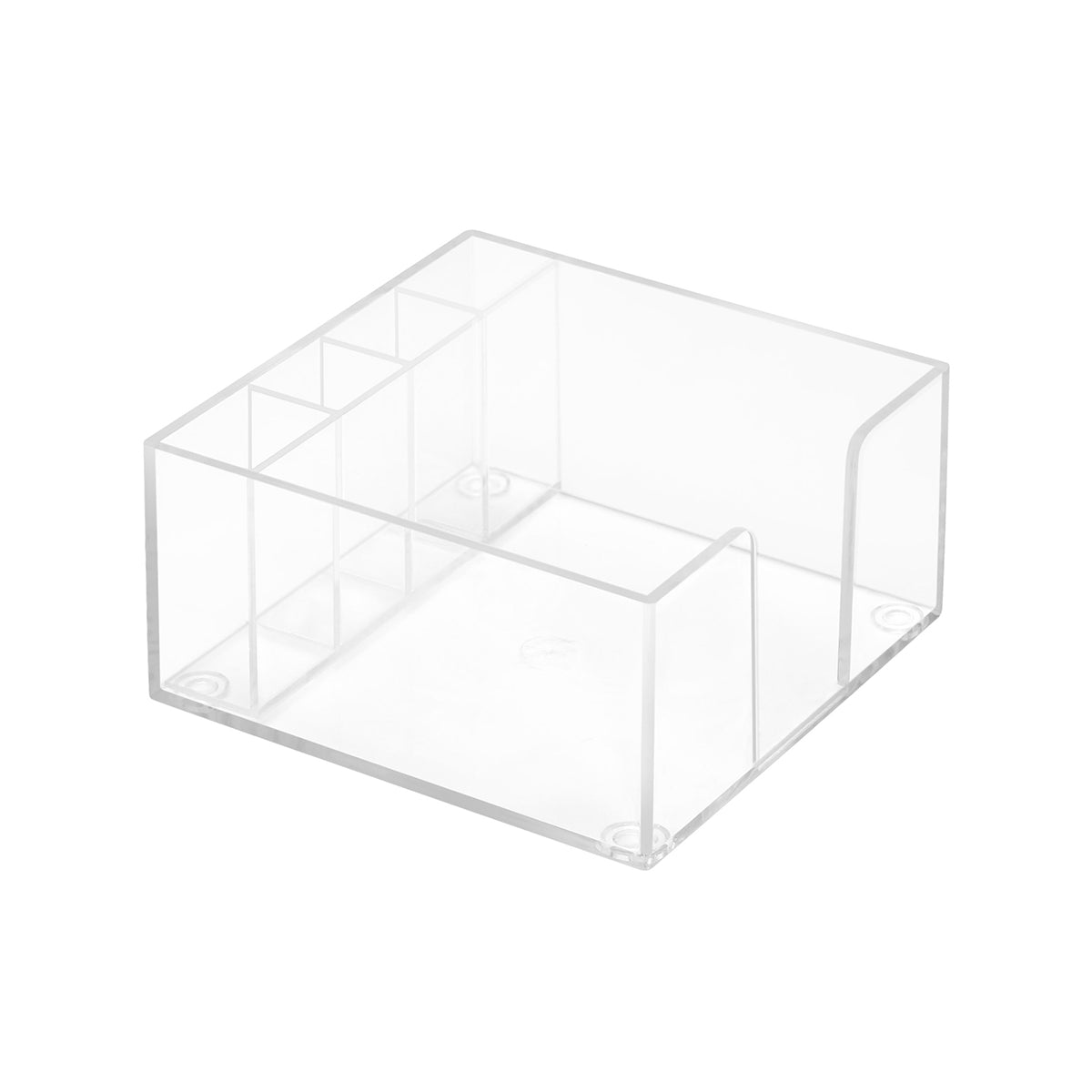 Zettelbox mit Köcher "Lambda" glasklar