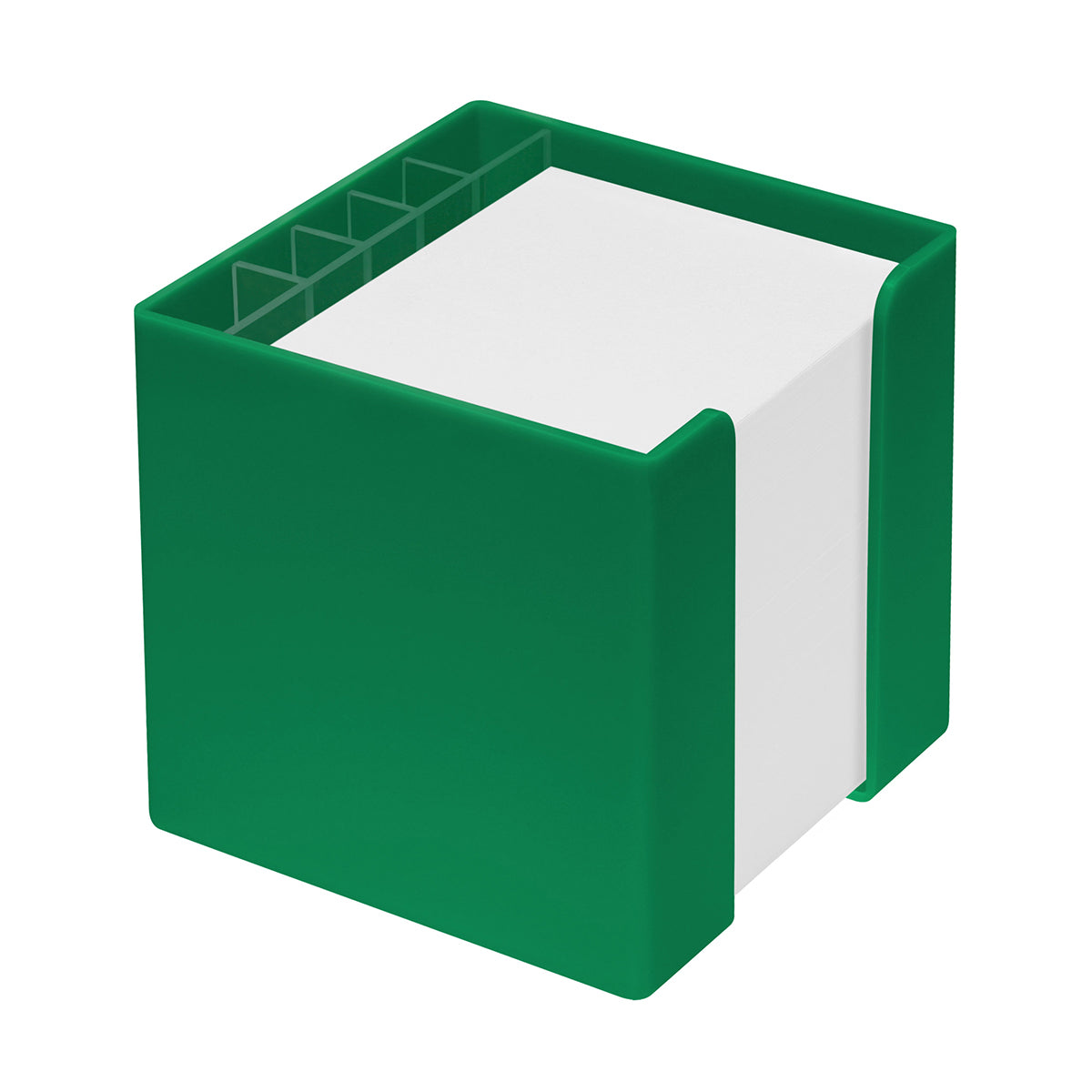 Zettelbox mit Köcher "Alpha" grün
