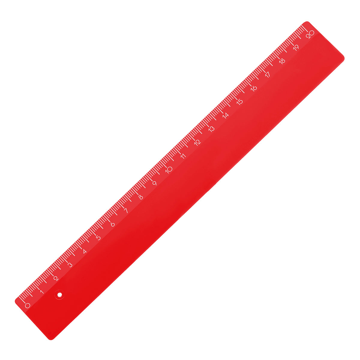 Lineal 20 cm rot
