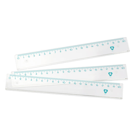 Lineal Bio 20 cm glasklar