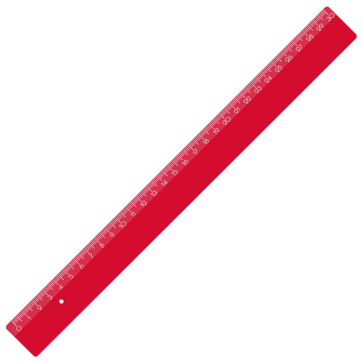 Lineal 30 cm rot