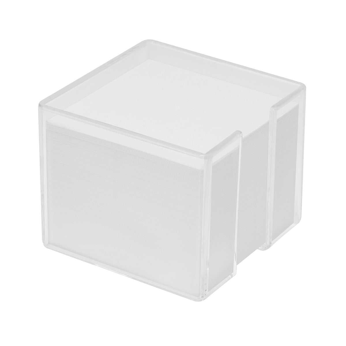 Zettelbox, dickwandig "Omikron" glasklar