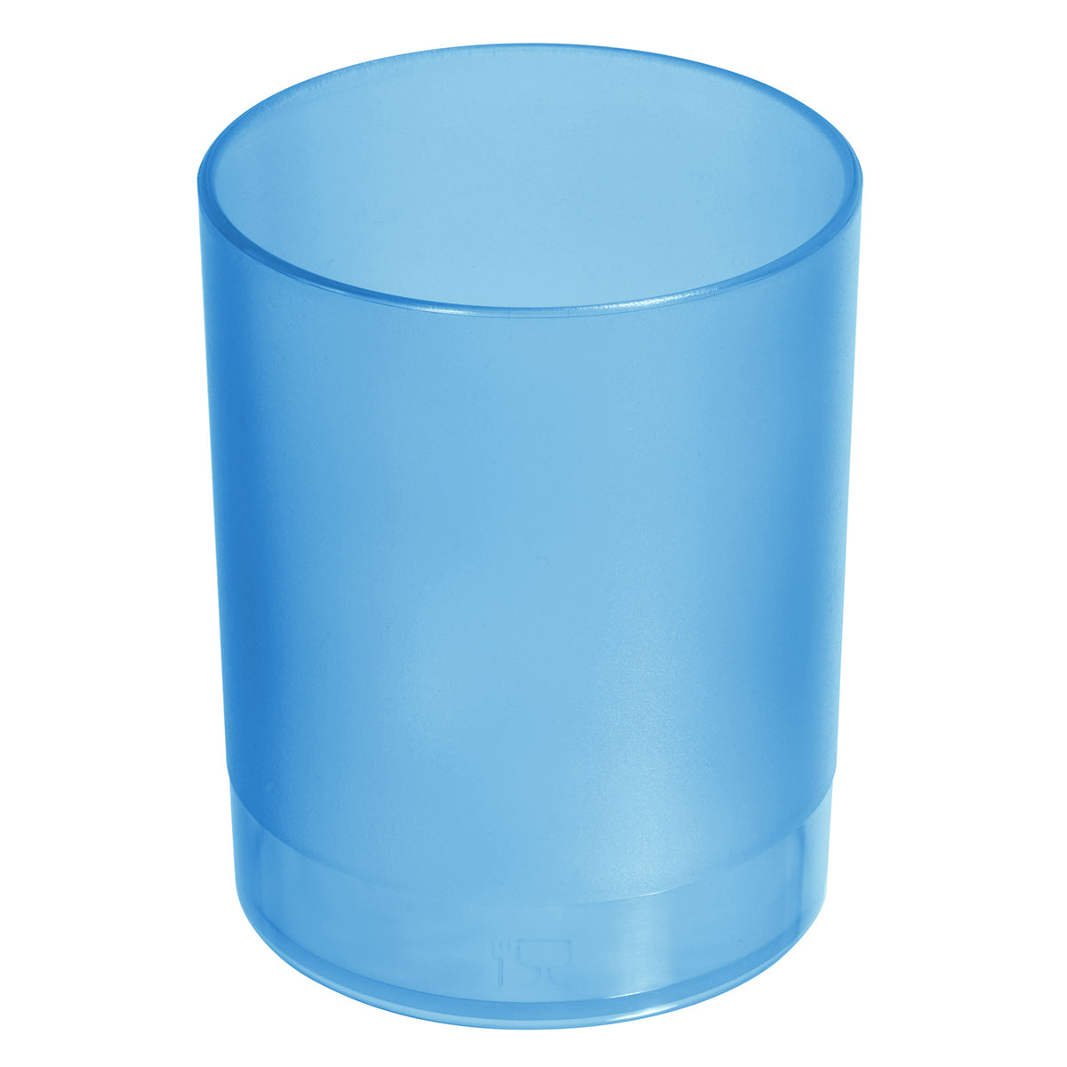 Zahnputzbecher gefrostet blau