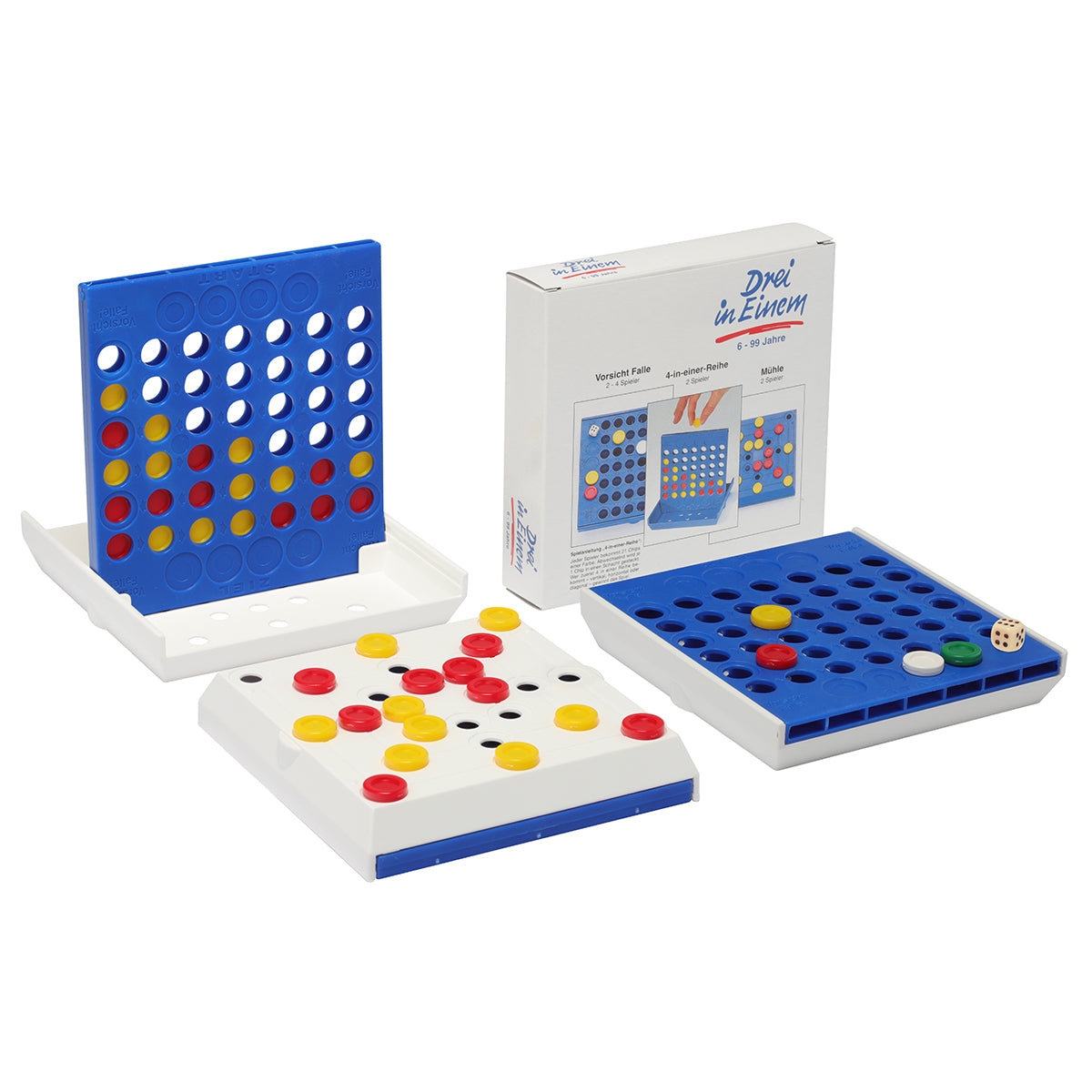 Reisespiel "Trio" blau
