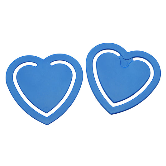 Zettelklammer "Herz" blau