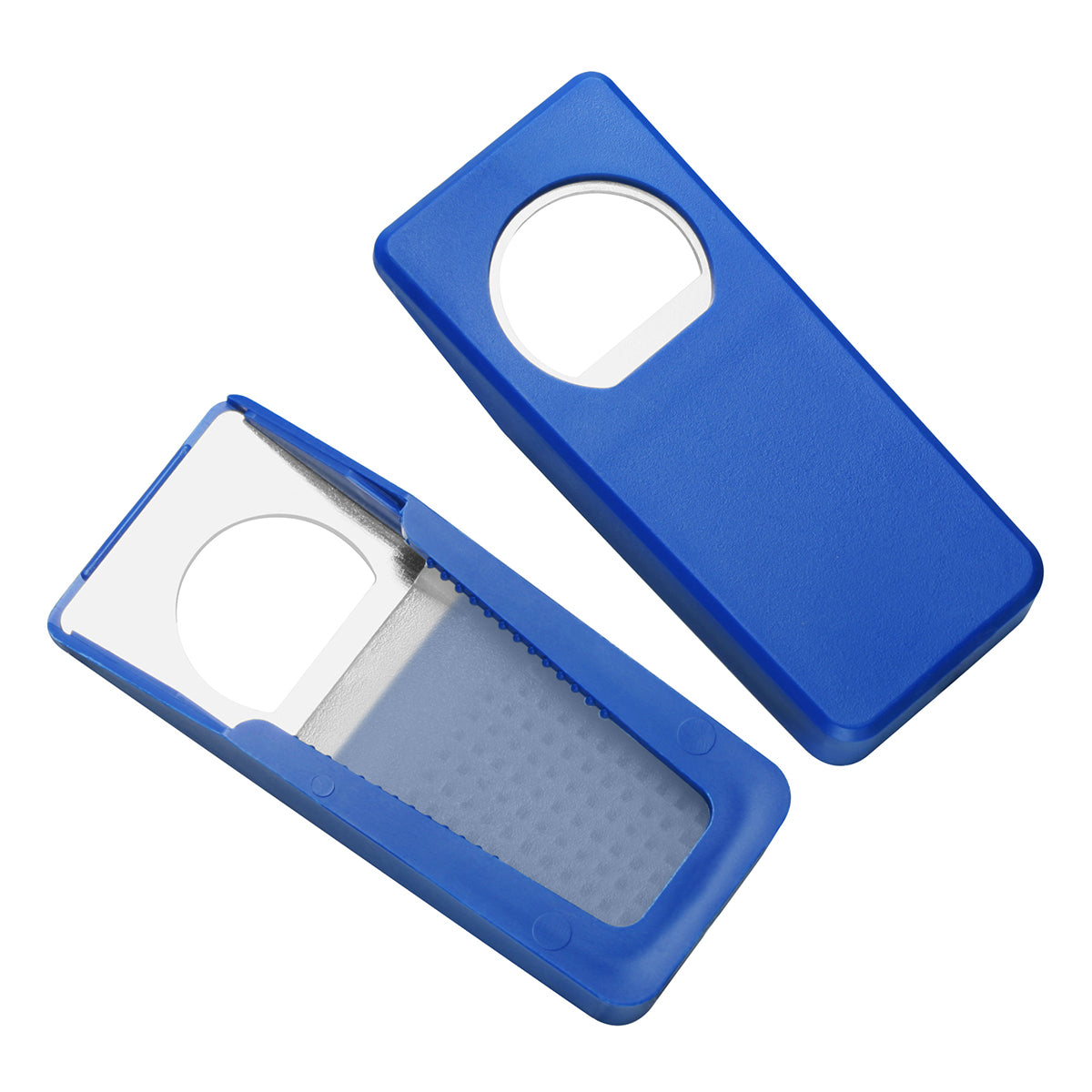 Flaschenöffner mit Verschluss "Alpha" blau