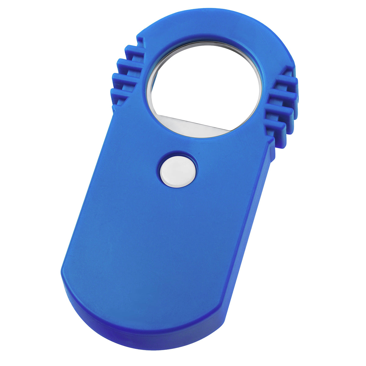 Flaschenöffner mit Verschluss "Omega" blau