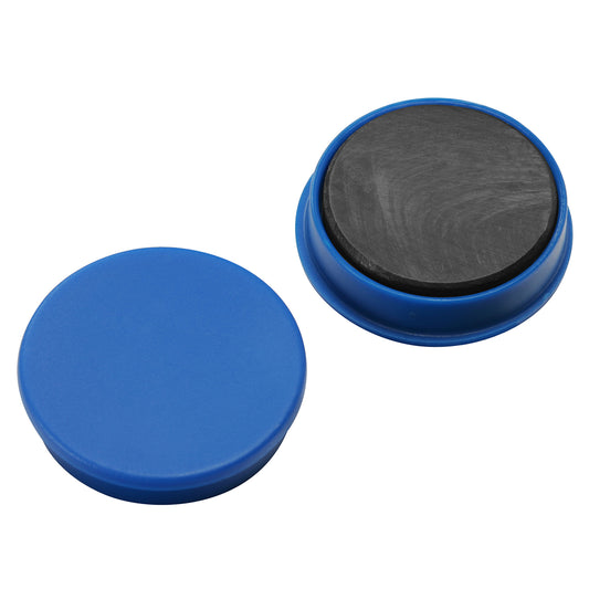 Magnet, rund blau