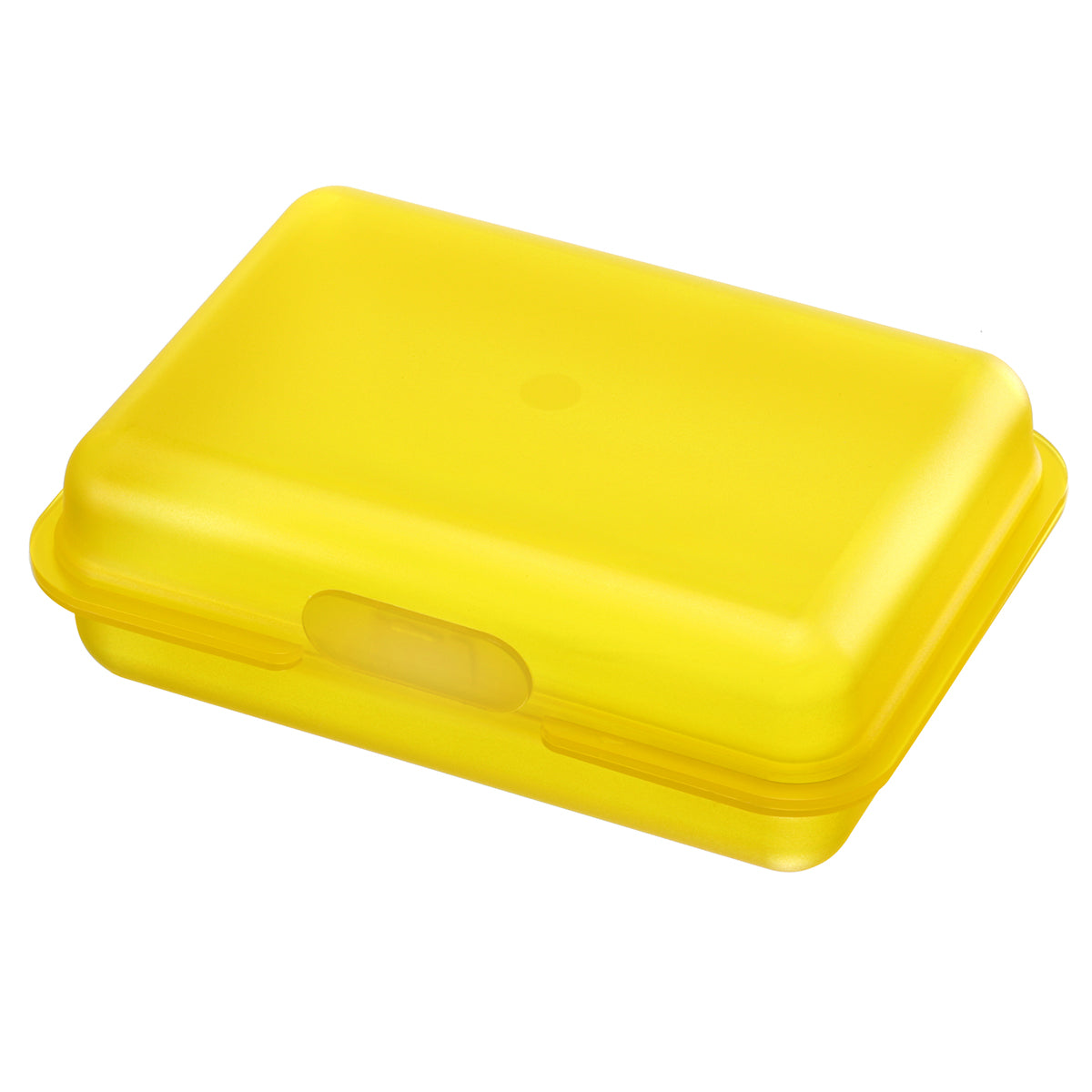 Brotdose/Butterdose gefrostet gelb