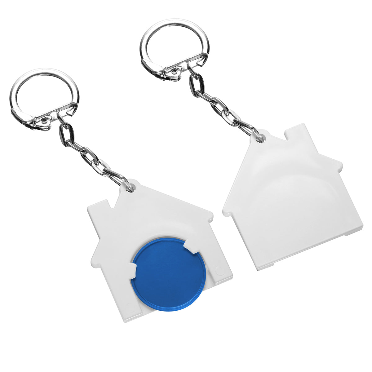 Chiphalter mit 1€-Chip "Haus" blau