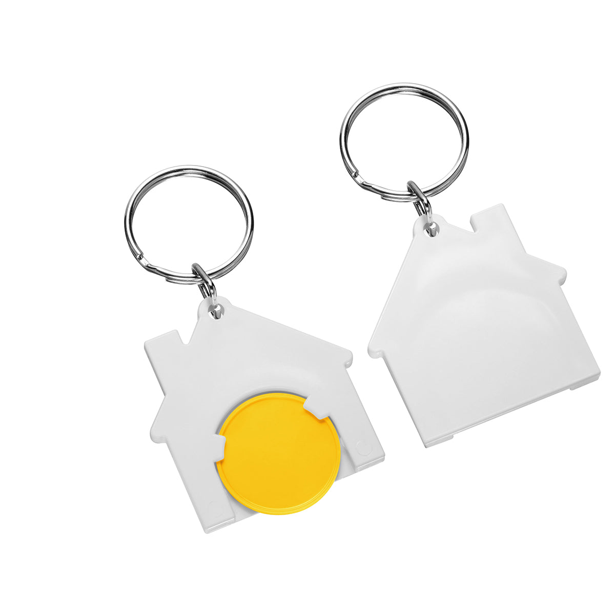Chiphalter mit 1€-Chip "Haus" gelb