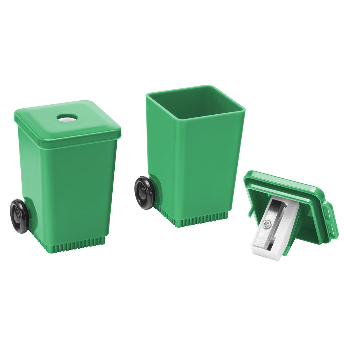 Spitzer "Mülltonne" grün