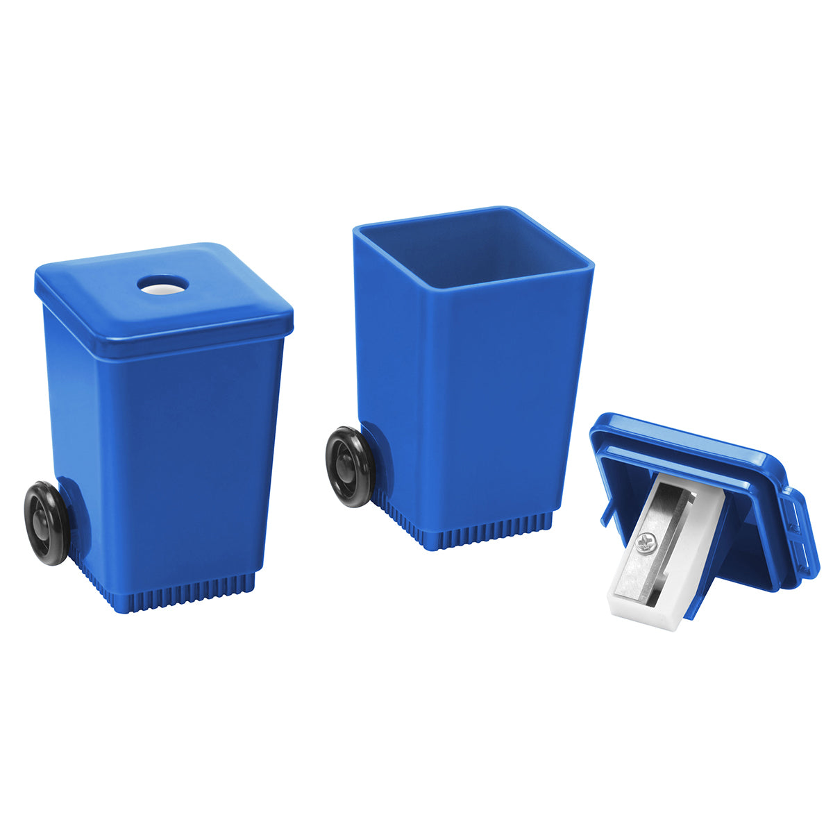 Spitzer "Mülltonne" blau