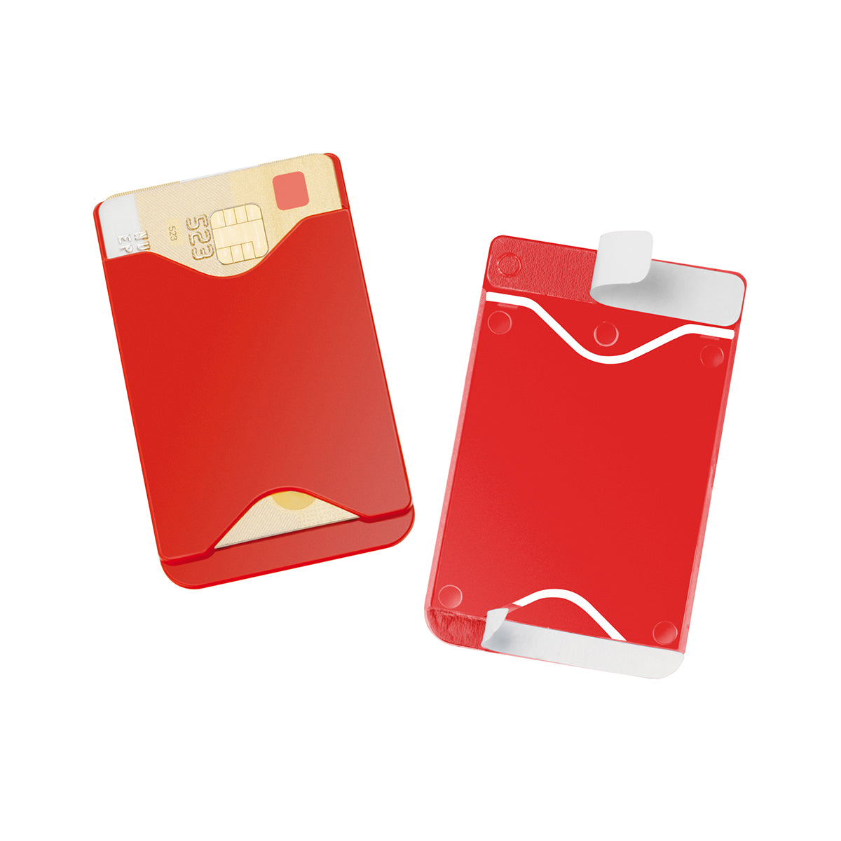 Kartenhalter, selbstklebend rot