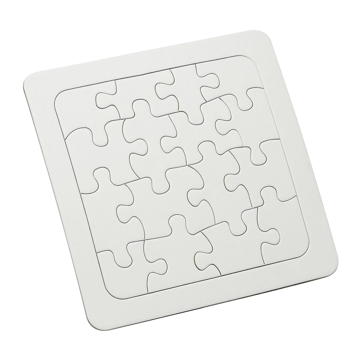 Puzzle "Quadrat" weiß