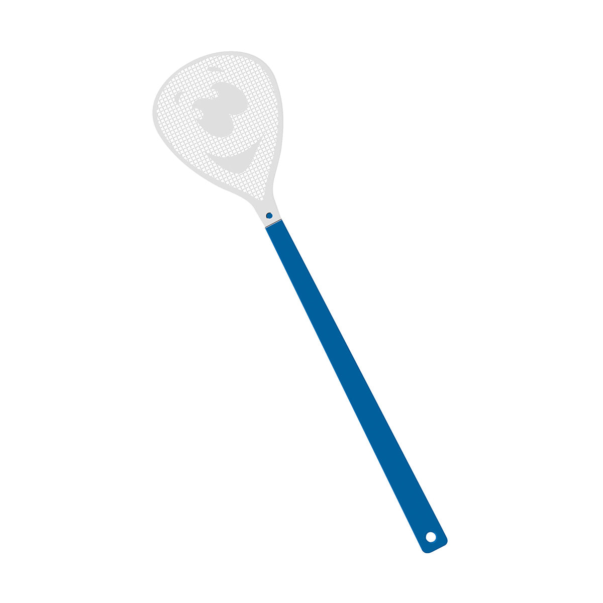 Fliegenklatsche "Gesicht" blau