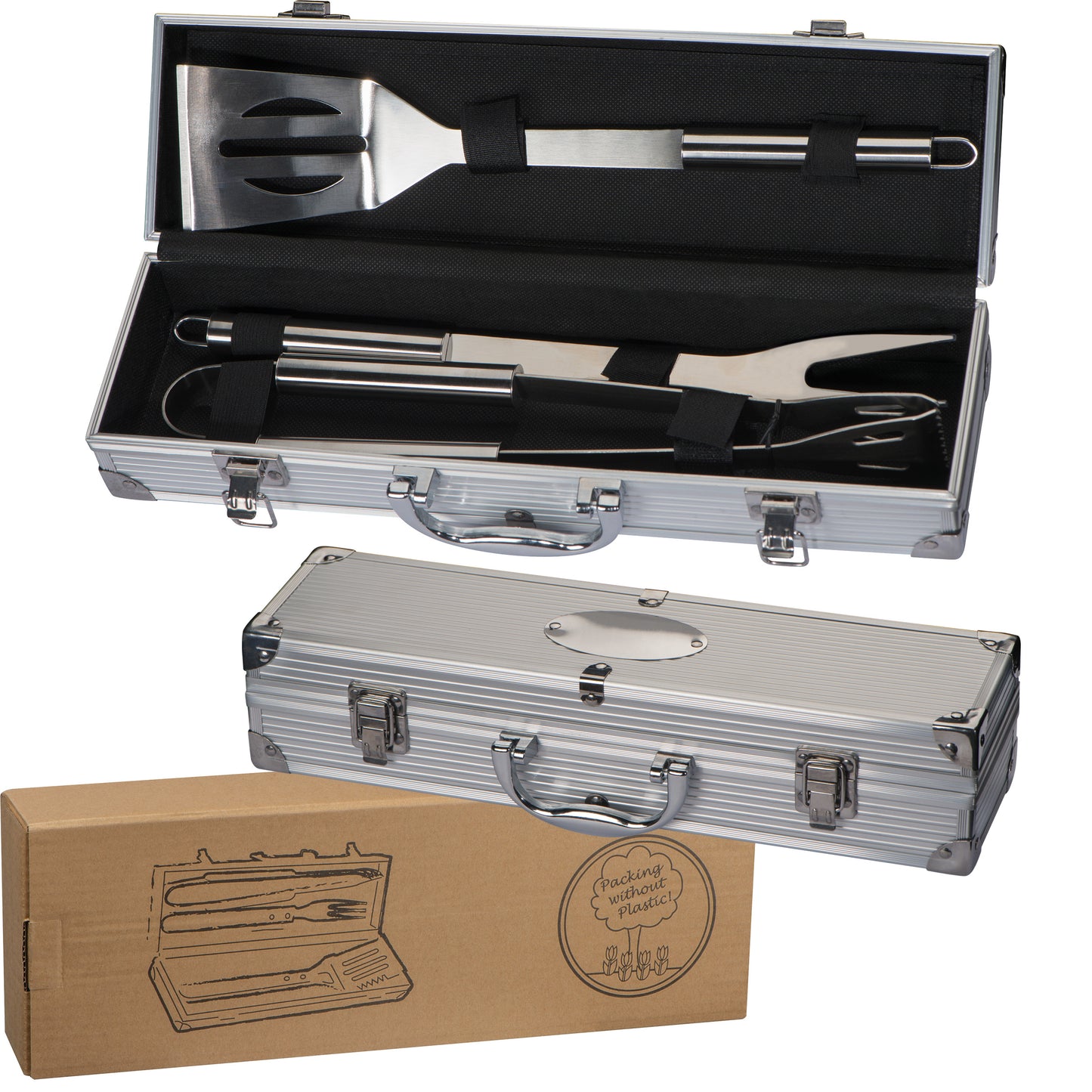 Grillkoffer aus Metall GAVIN