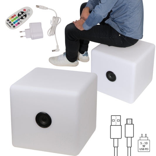 Farbwechselnder LED-Lautsprecher XXL DONATO