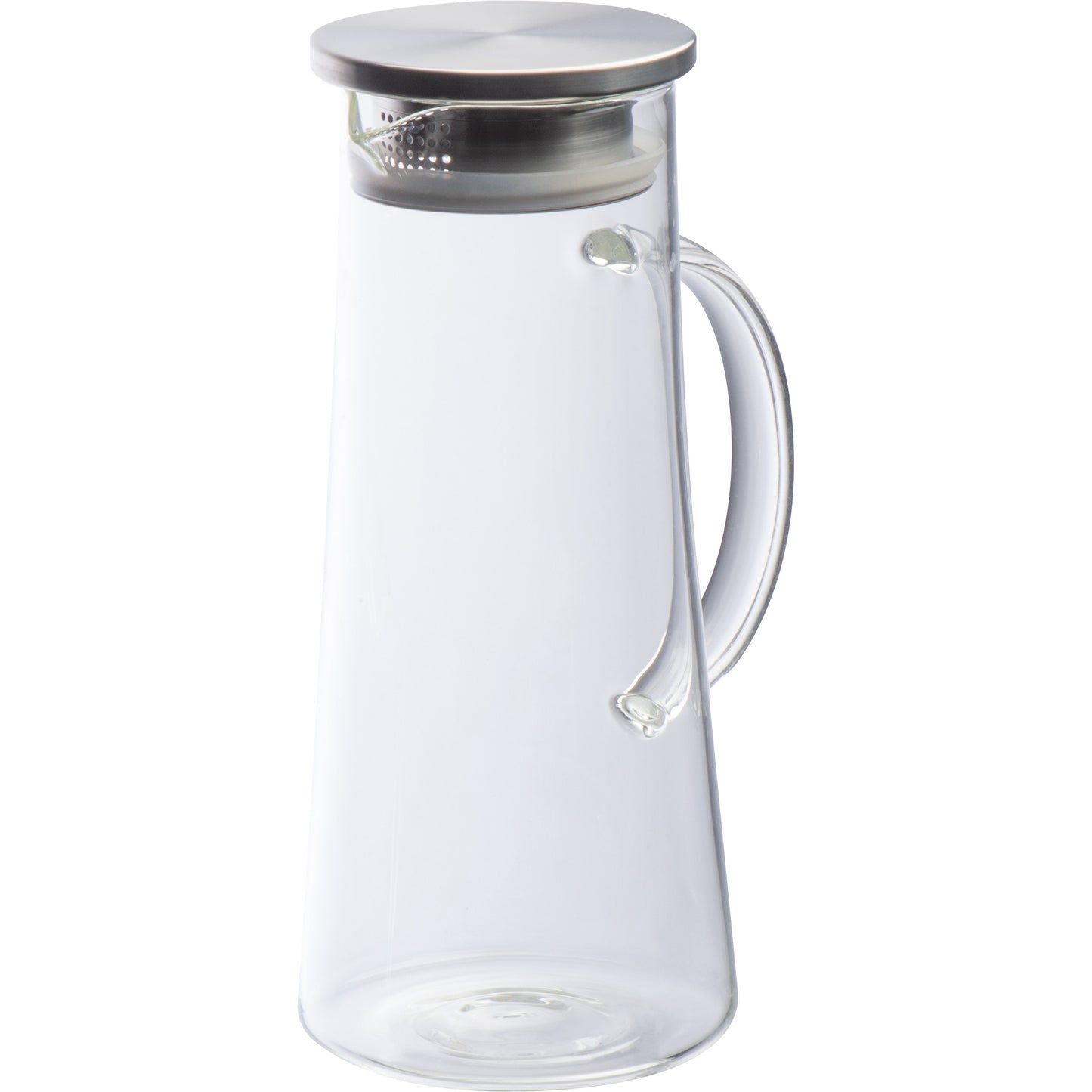 Glaskaraffe mit Edelstahldeckel, 1.350ml ELLIOTT