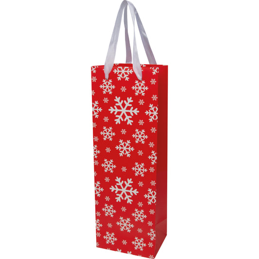 Weihnachtstragetüte aus Papier für eine Flasche ADELHEID