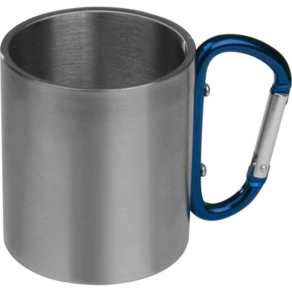 Tasse aus Metall mit Karabinerhaken, 200ml ANGELICA