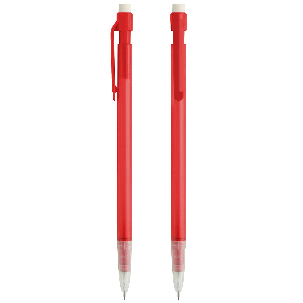 Druckbleistift "Pan" rot-transparent