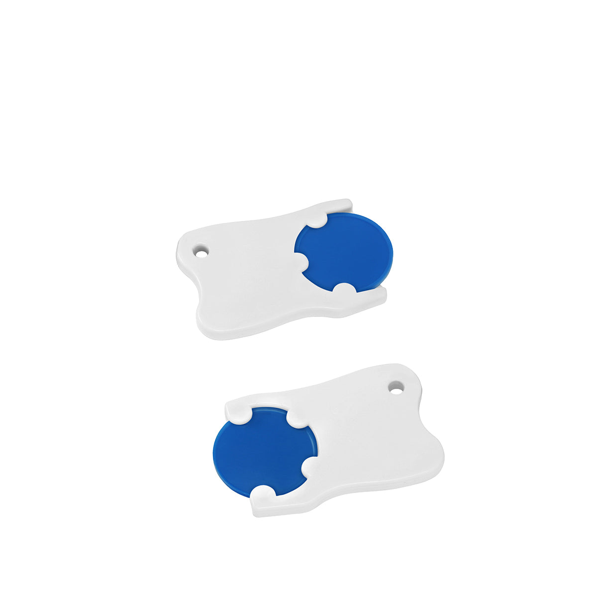 Chiphalter mit 1€-Chip "Zahn" blau