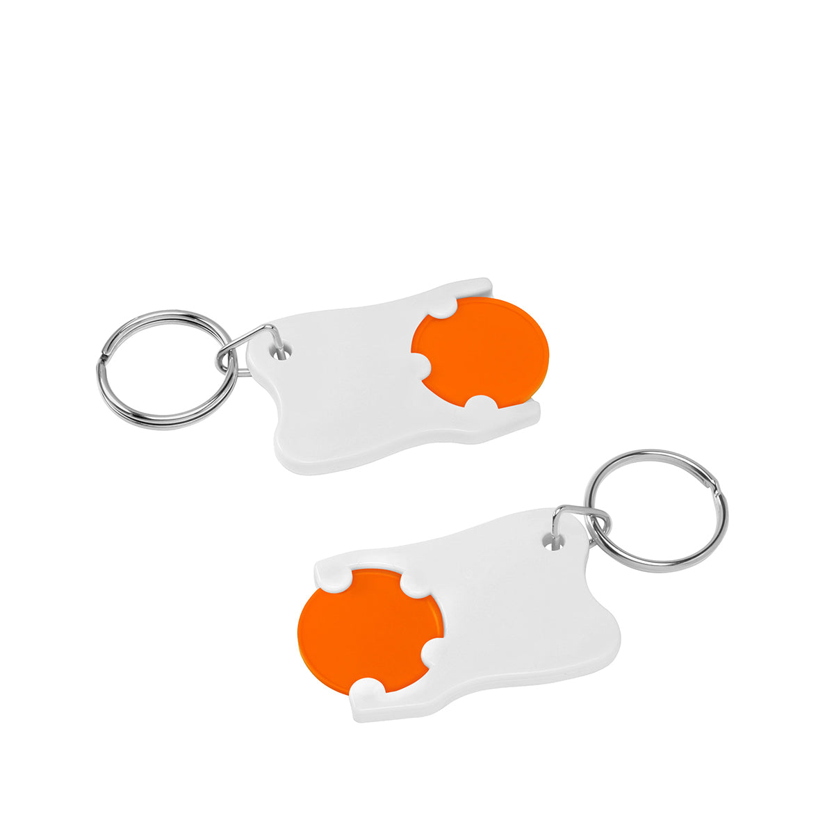Chiphalter mit 1€-Chip "Zahn" orange