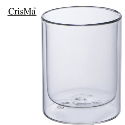 CrisMa Doppelwandige Glastasse 330ml STUART