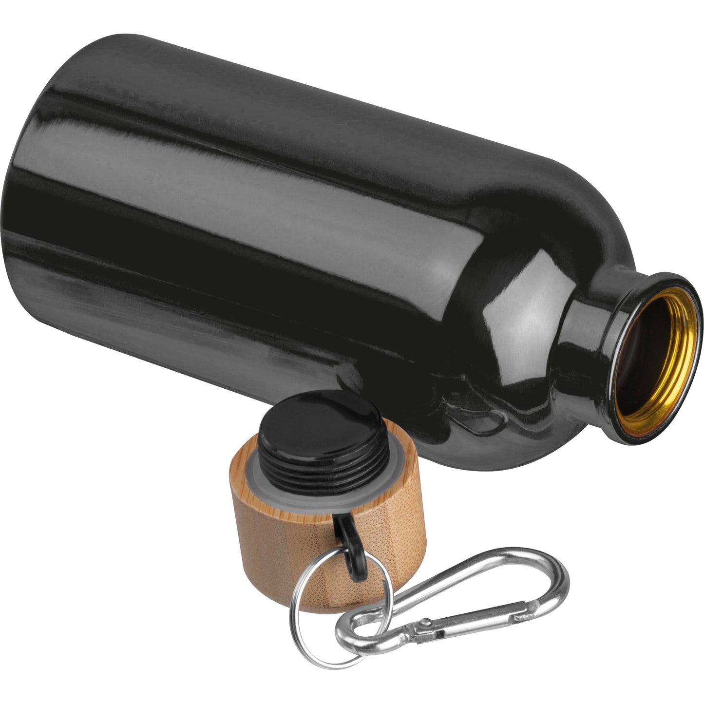 Edelstahltrinkflasche mit Karabiner, 400ml MARILYN