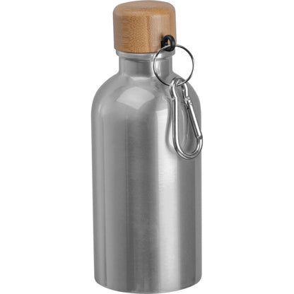 Edelstahltrinkflasche mit Karabiner, 400ml MARILYN