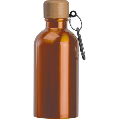 Edelstahltrinkflasche mit Karabiner, 400ml MARILYN