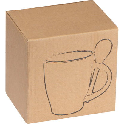 Tasse aus Porzellan mit Löffel, 250ml ARMANDO