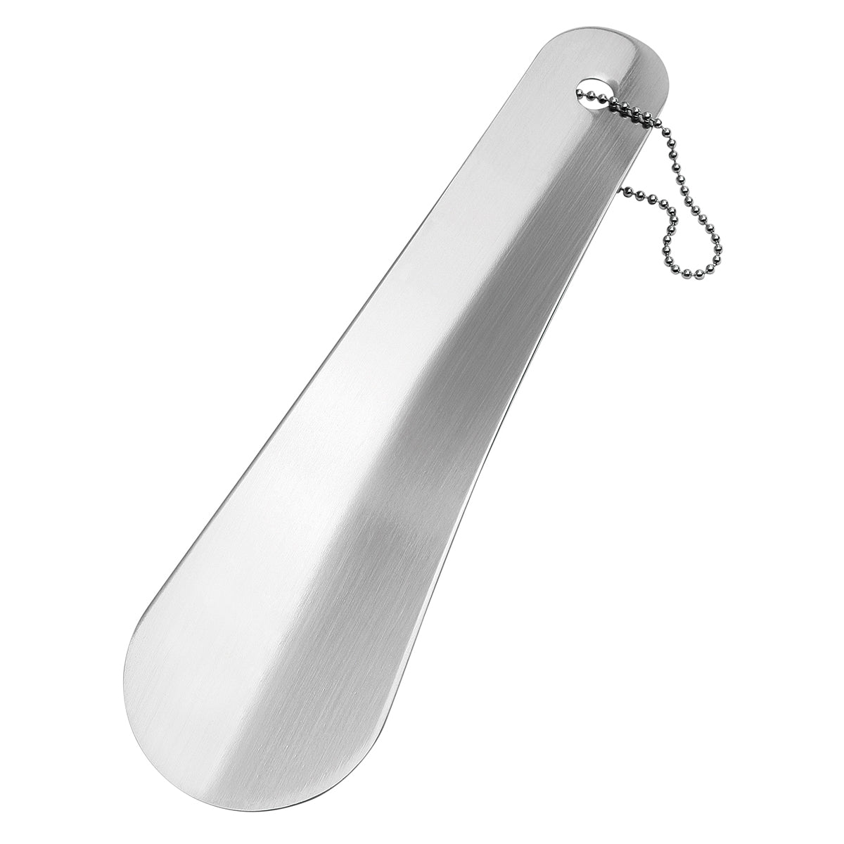 Schuhlöffel Edelstahl, kurz silber
