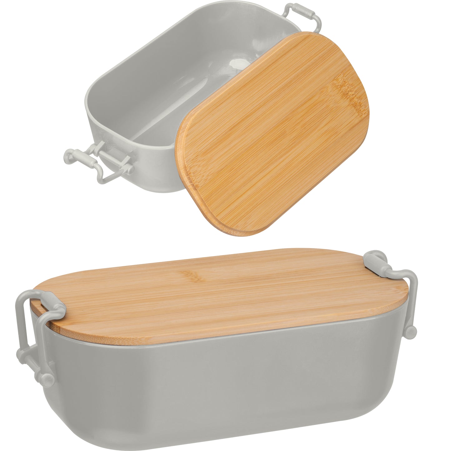 Lunchbox mit Bambusdeckel und Bügelverschluss JAVIER