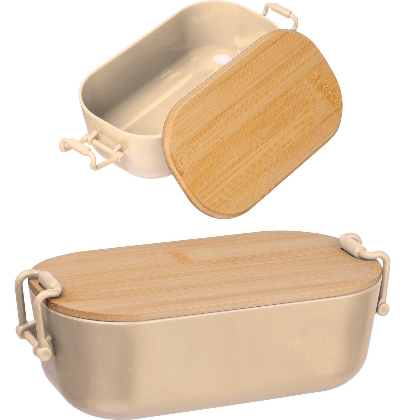 Lunchbox mit Bambusdeckel und Bügelverschluss JAVIER