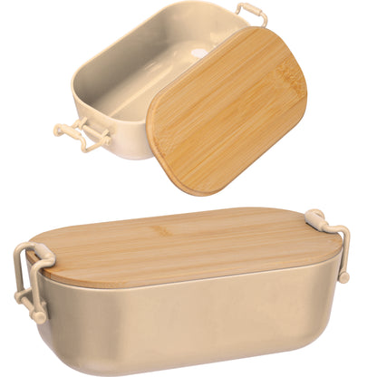 Lunchbox mit Bambusdeckel und Bügelverschluss JAVIER