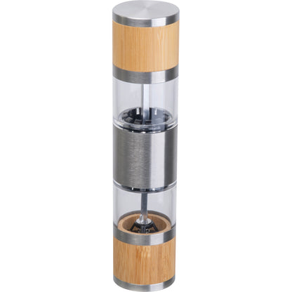 Salz- & Pfeffermühle aus Edelstahl und Bambus BEATA