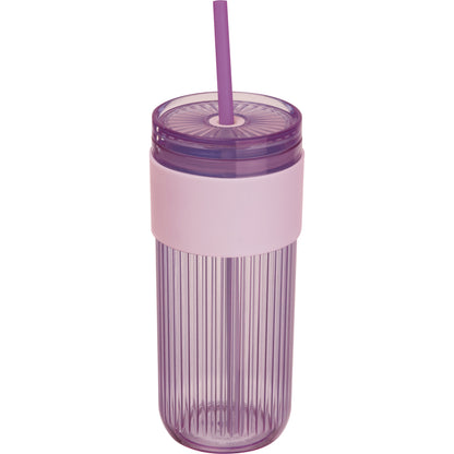 Becher mit Trinkhalm, 660ml SOLEDAD