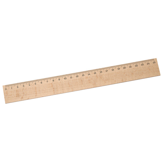 Lineal Holz 25 cm beige