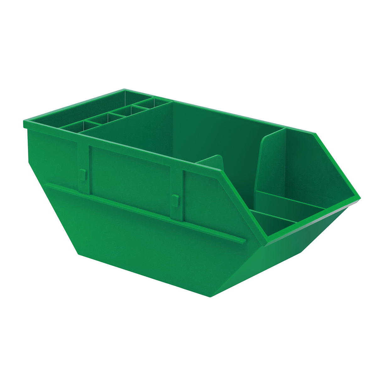 Zettelbox mit Köcher "Container" grün