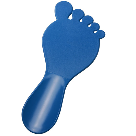 Schuhlöffel "Fuß" blau