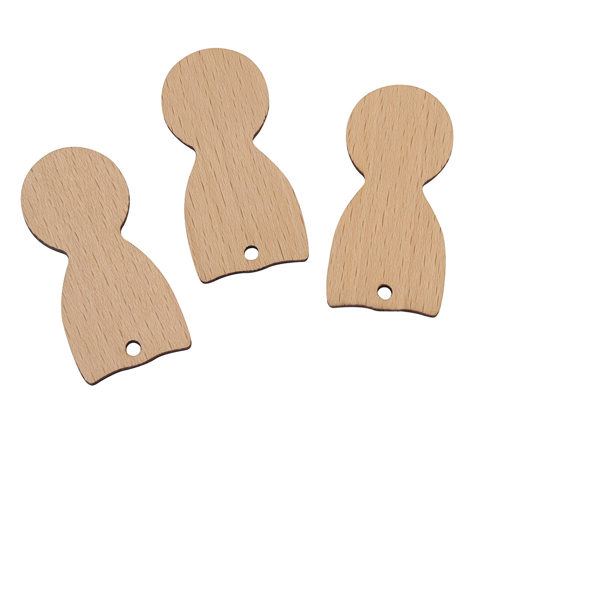 Einkaufswagenlöser Holz beige