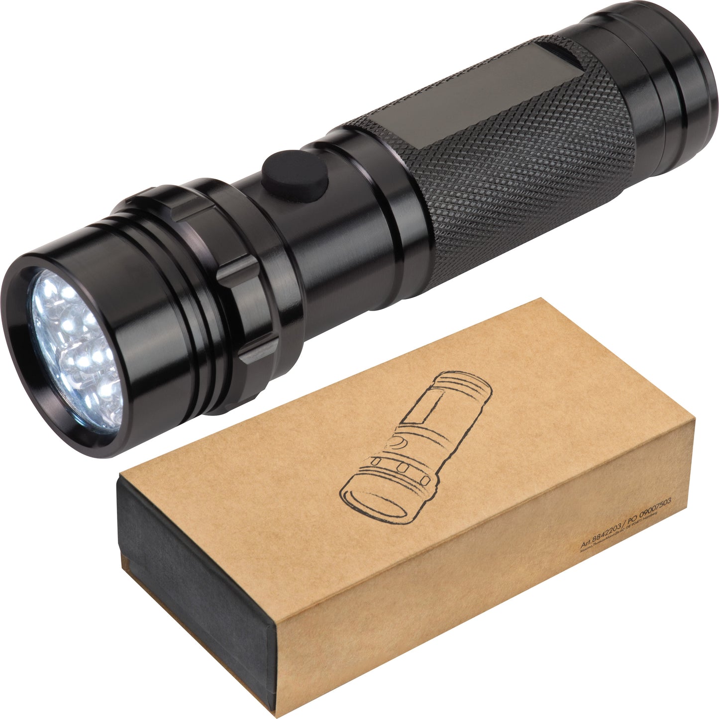 Taschenlampe mit 14 LEDs in einer Box ERASMO