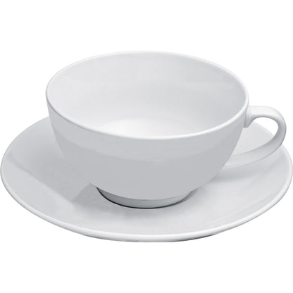 Teekanne mit Tasse und Untersetzer aus Porzellan ELIAS